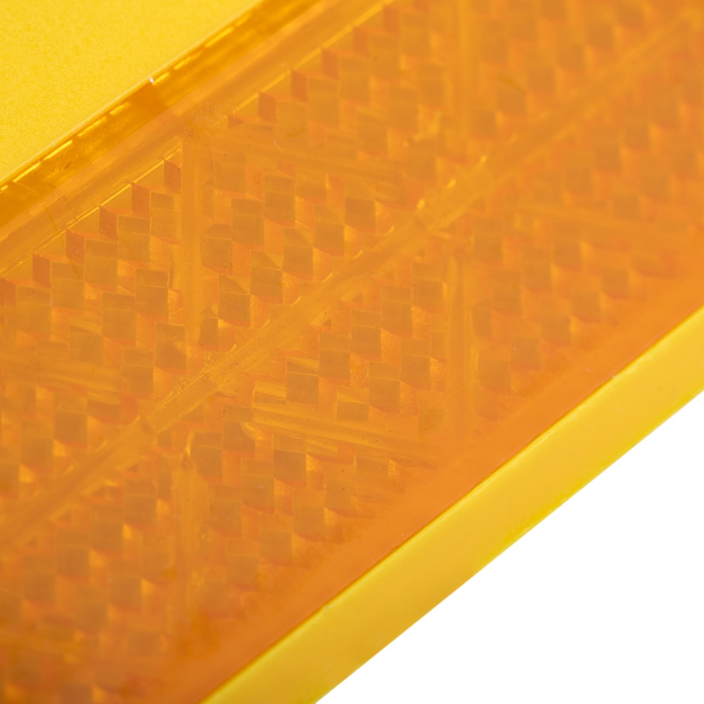 PrimeMatik - Reflector de carretera de 103 x 87 mm. Captafaros para suelo de plástico amarillo