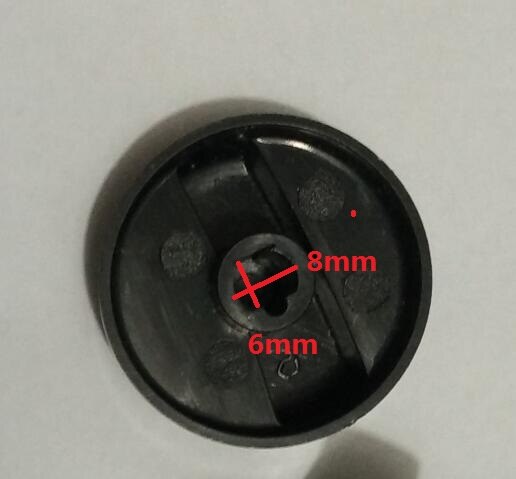 Cookware Parts black plastic knobs 41mm gas burner parts