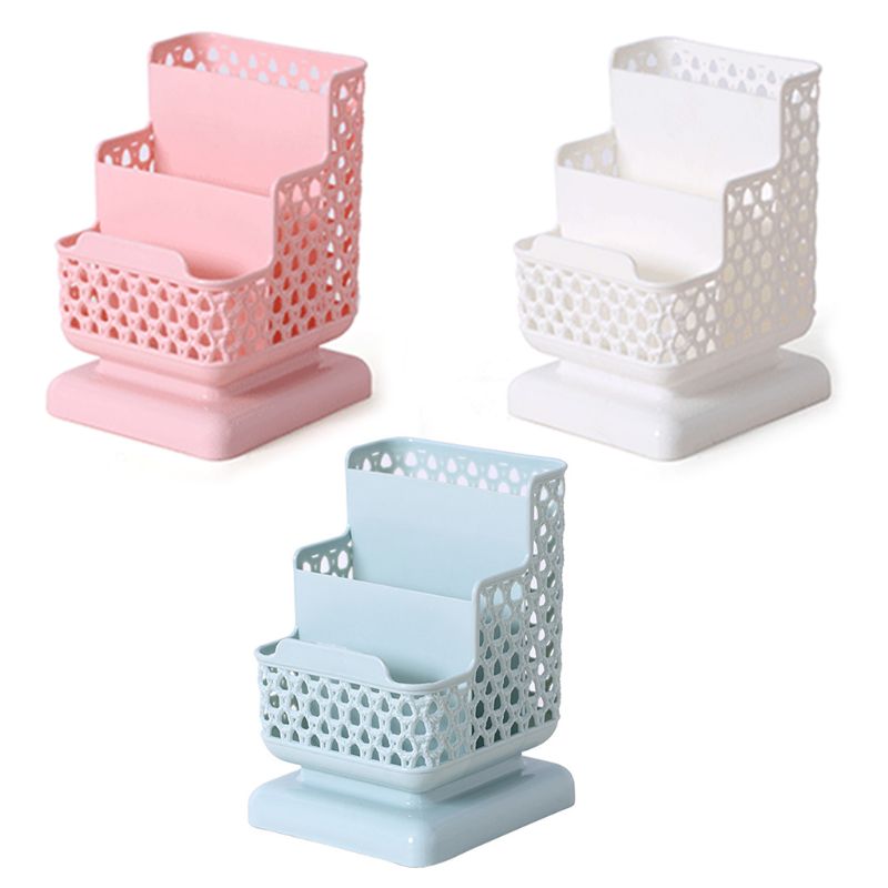 lapicero de plástico de ratán, lapicero multifuncional hueco para escritorio, papelería de oficina, cubo, contenedor de lápices, estuche de almacenamiento