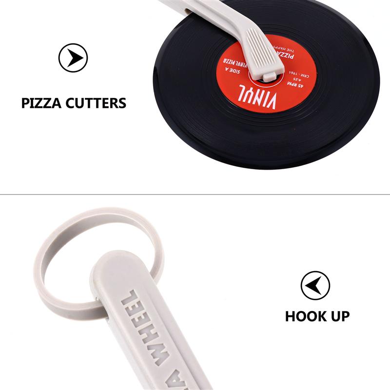 Cortador de pan con disco de vinilo para Pizza, herramienta creativa para hornear Pizza, restaurante y panadería para, 1 unidad