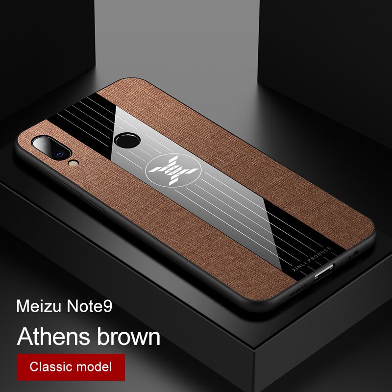 For Meizu Note 9 8 Case Magnetic Ring Holder Hard Cover Soft Silicone Frame Shell On Meizu Note9 Note8 Phone Cases: For Meizu note 9 / Only Brown Case