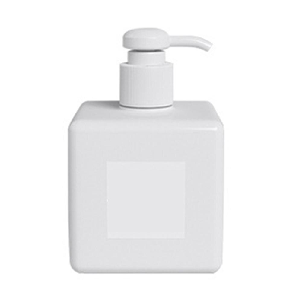 250/450Ml Duidelijk Fles Vierkante Dispenser Zeep Schuim Schuimende Pomp Lege Plastic Storage Container Vloeibare Douchegel Schuim pomp: White250ml