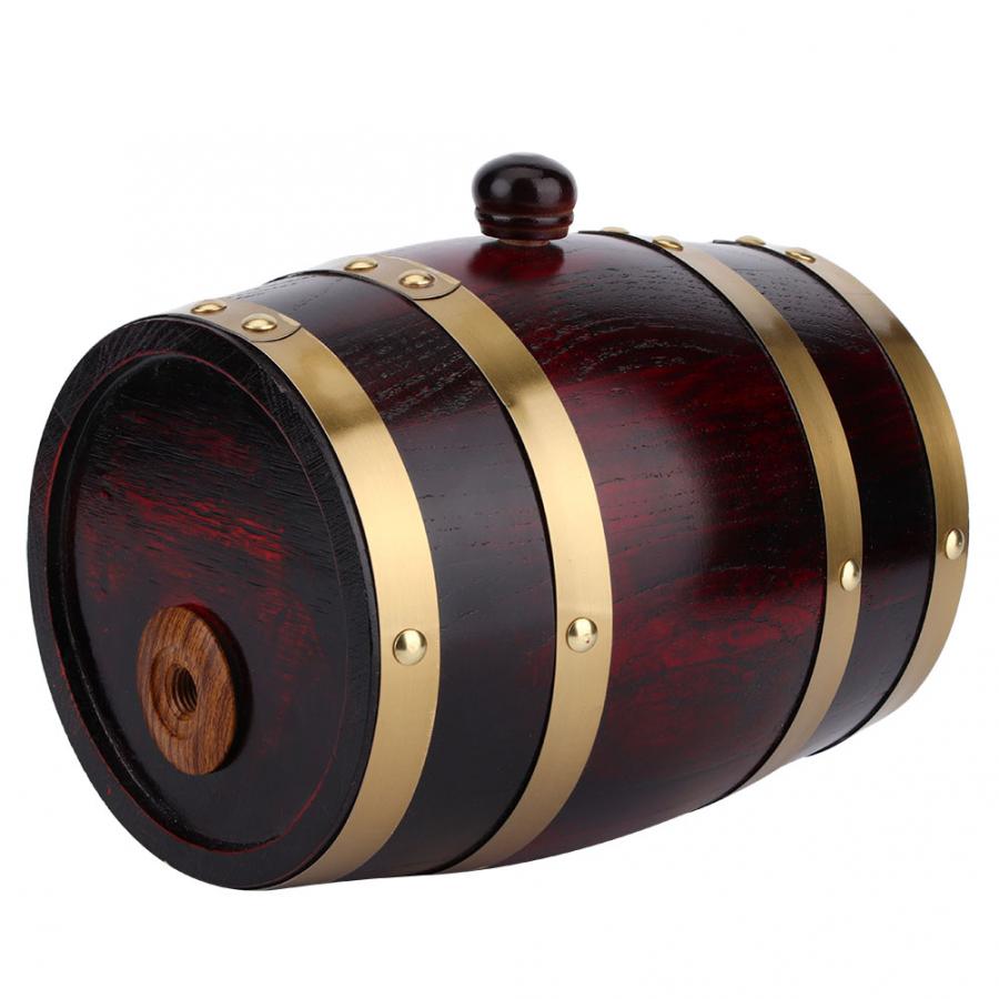Træ tønde vintage eg øl brygning værktøjer vin tønde til rom pot whisky vin mini tønde bar hjemmebryg øl tønde tilbehør