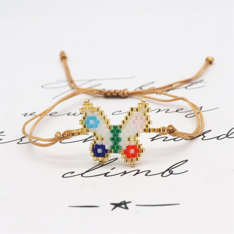 Bracciale ZHONGVI per donna Miyuki Pulseras Mujer Moda farfalla modello bracciale gioielli regalo braccialetti unici fatti a mano