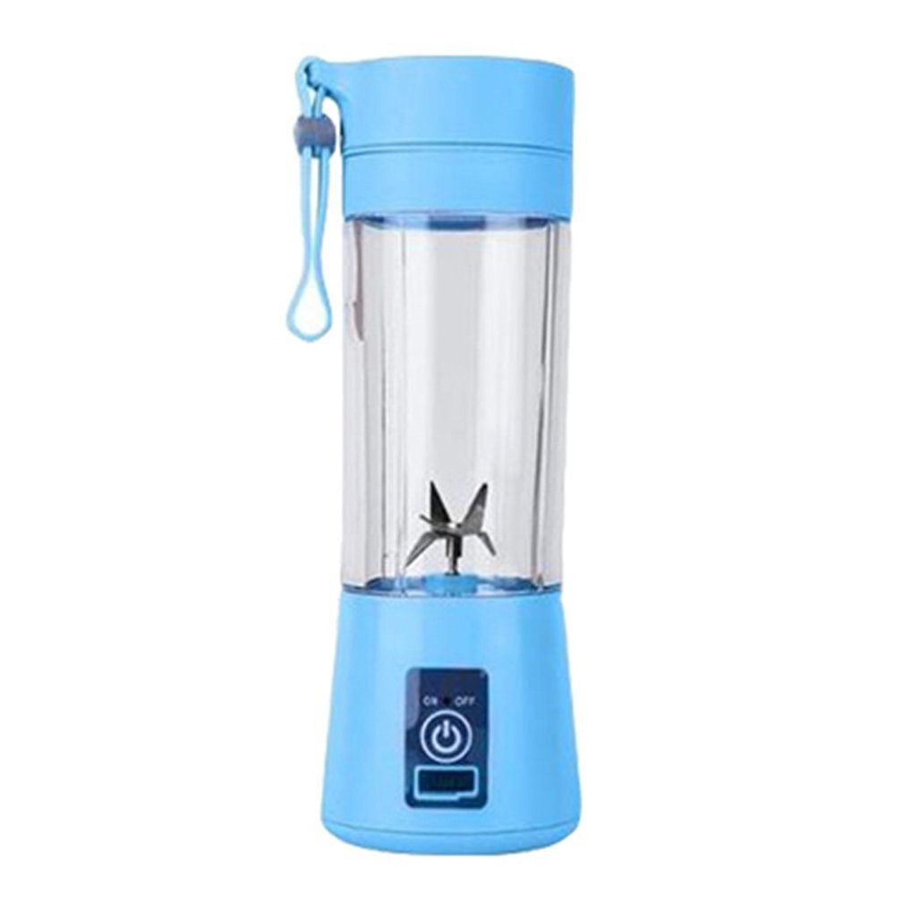 Draagbare blender usb mixer elektrische sapcentrifuge smoothie blender mini keukenmachine persoonlijke blender beker sapblenders: Zwart