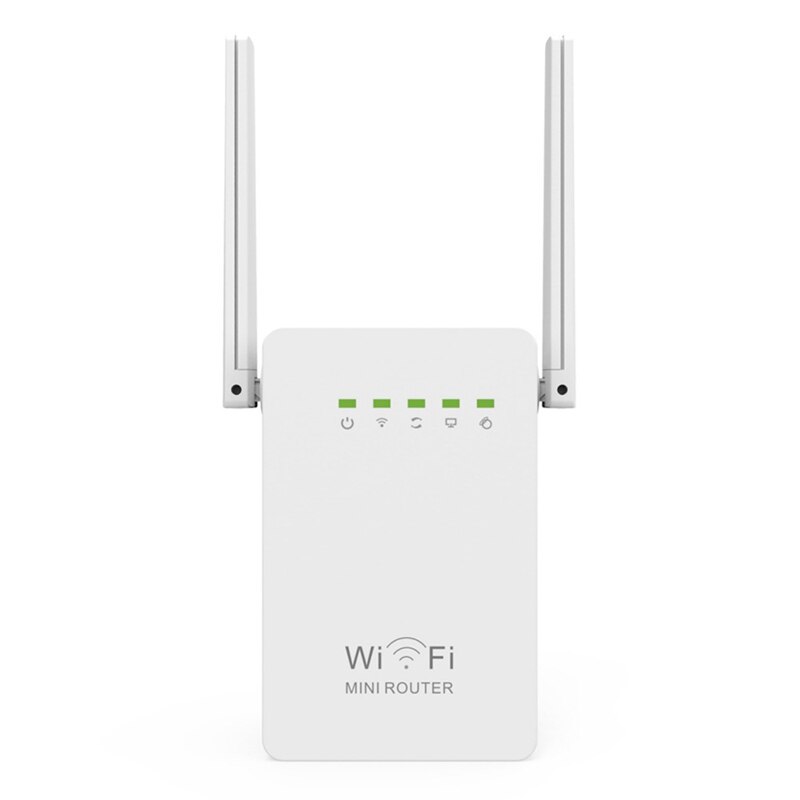 Jabs 300 mbit/s wlan-repeater, wireless-n-reichweitenverlängerer, wlan-signalverstärker, netzwerkrouter mit 2.4g externen antennen und uk-stecker: Default Title
