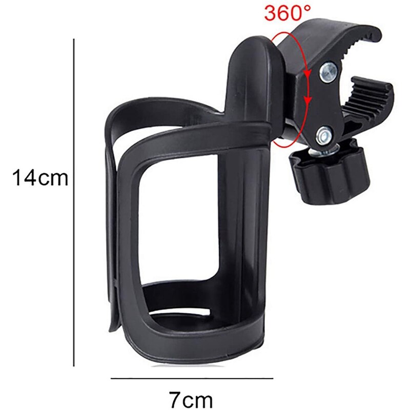 Sykkel koppholder barnevogn flaskeholdere universell 360 grader rotasjon antiskli kopp drikkeholder til barnevogn barnevogn bic
