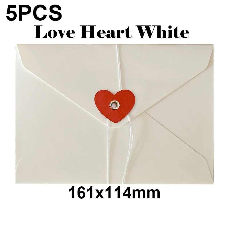 5 sztuk Kawaii kocham serce koperty kwiatowe 200gsm koperty papierowe na podkładki listowe DIY zaproszenia ślubne okładka torba robić pakowania prezentów: żółty