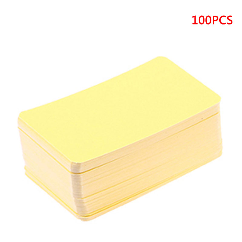 100Pcs Leere Spielkarte Hard Papier Karton DIY Postkarte Handgemachte Tapete Nachricht Für Bord Spiel