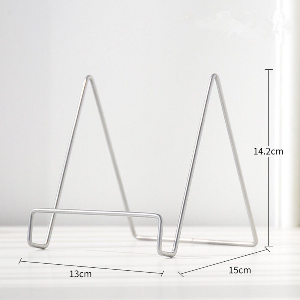 Geometric Iron Storage Rack Home Office Desktop Mobile Phone Stand Holder Multi-functional Rack Storage Organizer Kitchen Items: style2 L grey