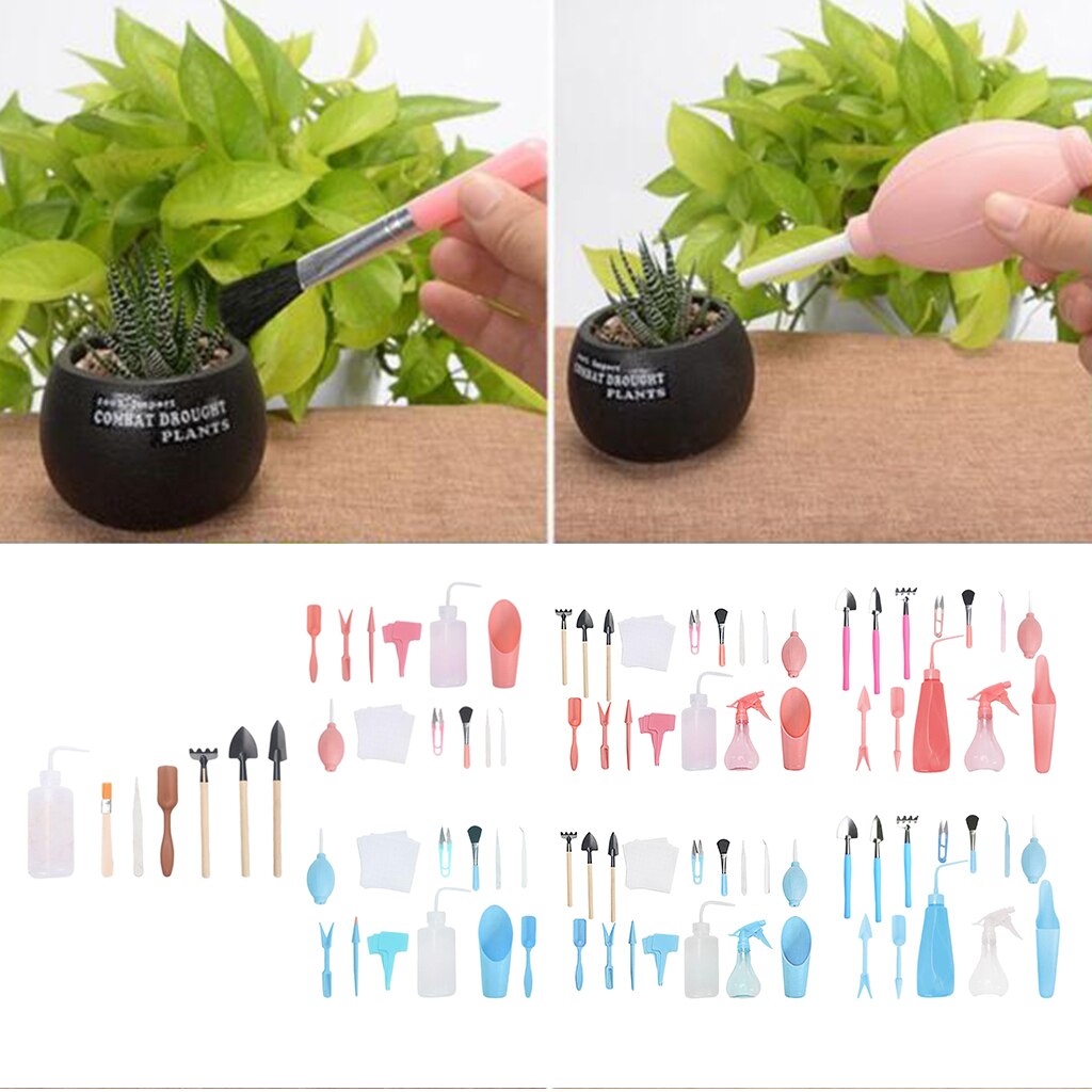 7/12/16 Pcs Mini Garden Transplanting Tools set, Gardening Hand Tools for Bonsai