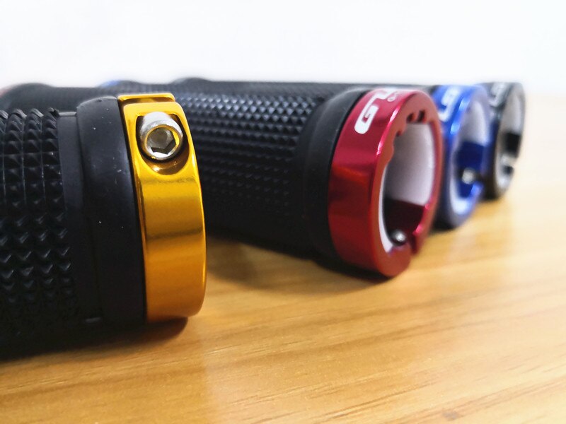 1 paar Fietsen Afsluitbare Handgreep Voor Fiets MTB Road Bike Stuur Fiets Grip Bike Aluminium + Rubber 4 kleuren