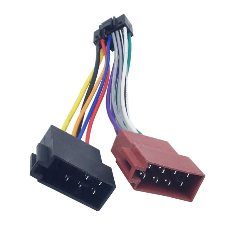Kabelboomadapter voor kenwood/jvc  pi100 autoradio iso-standaardconnector 16- pins stekkerkabel autokabeladapter