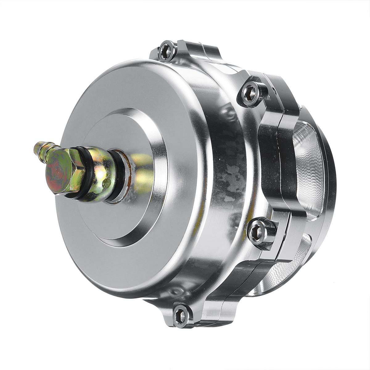 Válvula de descarga Turbo de aleación de aluminio de 50mm de gran , abrazadera de banda en V BOV de ventilación 360, aumento de 35psi con anillo en O de resorte