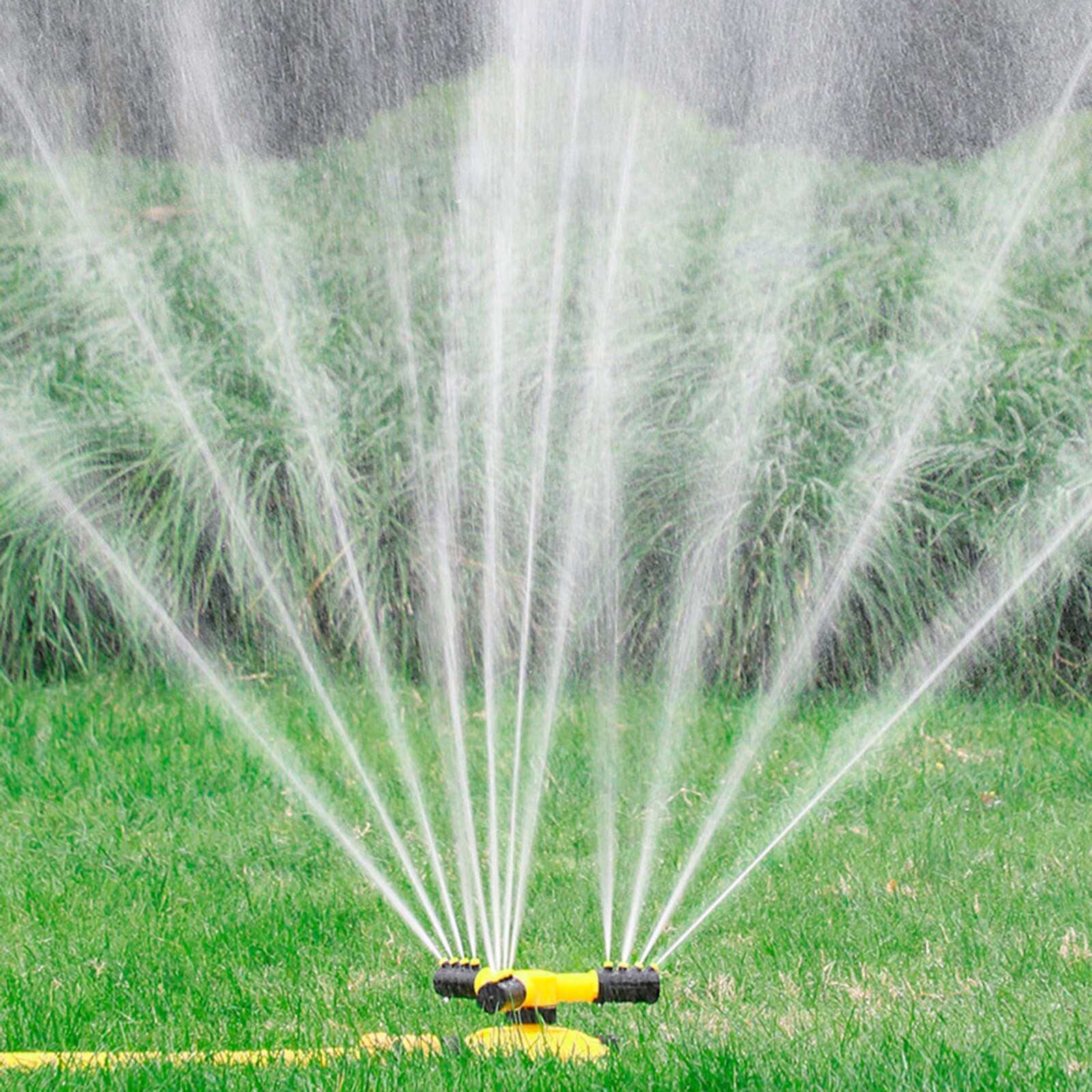 Garden Sprinklers, 360° Rotation 3-Arm Automatic Lawn Sprinklers Water Sprinkler Sprayer for Lawn Flowerbed Greenhouse