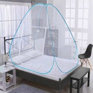 Mongolian Bag Mosquito Net Folding Single Door Pop Up Camping Tent Bed Canopy Mosquito Net Queen King Size Netting Bedding