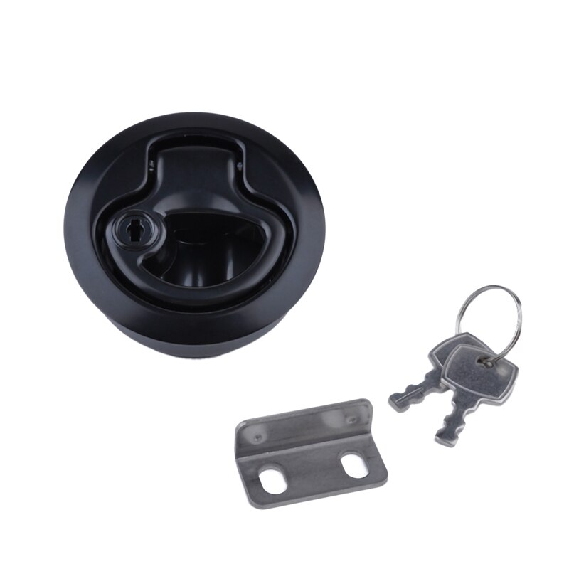 Flush Pull Slam Latch for Boat Deck Hatch 1/4 Inch Door Locking Style Latch Zinc Alloy Floor Lifter Inlet Handle for Boat Deck H: Default Title