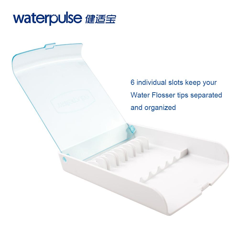 Waterpulse Hygiene Storage Case for Replacement Tips Dental Flosser Tips Storage Box Water Flosser Accessories, No Tips Included