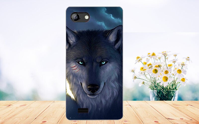 Voor vertex impress gelukskoffer bedrukt met bloemen tijger uil eiffeltoren hoesje voor vertex impress geluk zacht tpu hoesje achterkant: Y022