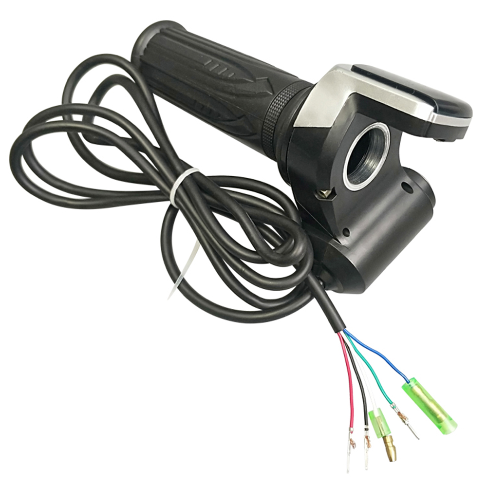Empuñadura de acelerador de patinete eléctrico, bloqueo de Pedal de acelerador con bloqueo de llave, indicador de potencia, 36V/48V/60V