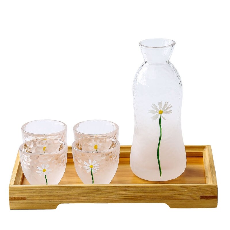 Copa de vino pequeña de Daisy Cloud, frasco de cadera, vaso pequeño de uno o dos usos, vaso de bebidas alcohólicas, utensilios de vino