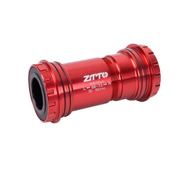 ZTTO prasa rowerowa pasuje robić wspornika dolnego oś BB30 24 adapter łożyska ceramiczne robić roweru szosowego MTB 24mm mechanizm korbowy: BB30-24 czerwony