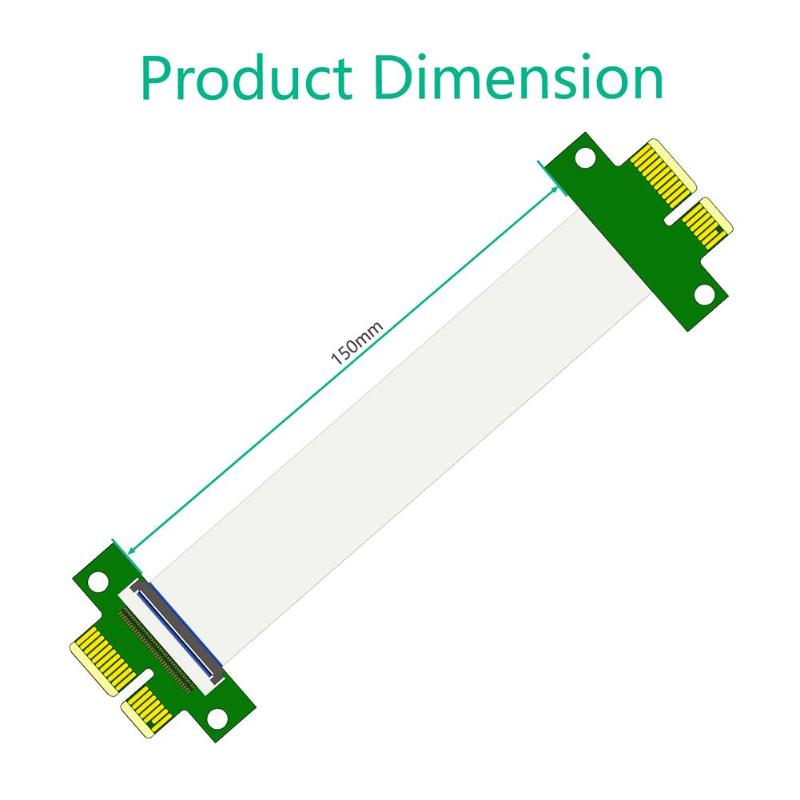 PCI Express Adapter 36Pin Male naar Mannelijke Interface 1x Extender Adapter Flexibele Gebruik Krachtige Tools voor Ingenieurs met FPC Kabel