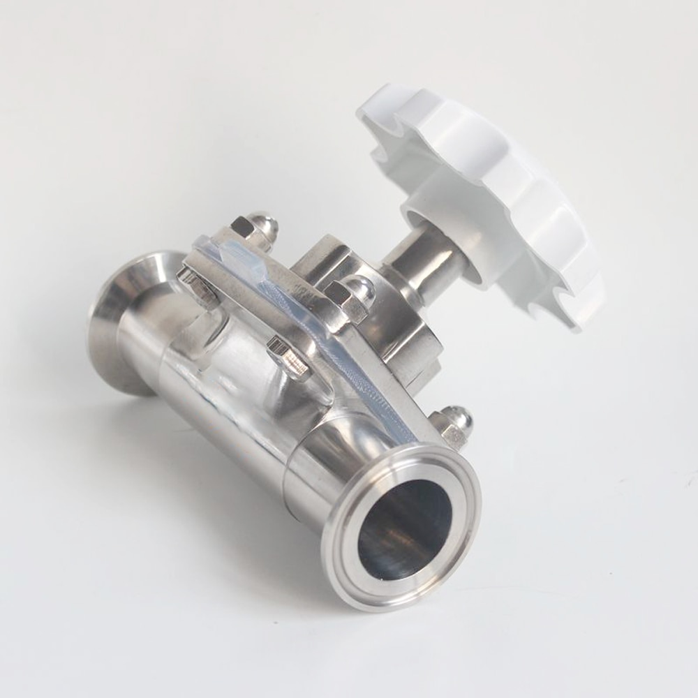 DN10/15/20/25/32/40 x 0.5" 1.5" Tri Clamp Sanitary Diaphragm Valve SUS316L Stainless Homebrew Beer Diary
