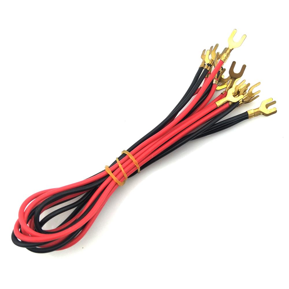 5 pares de equipos experimentales de física, cable terminal de circuito frío para experimento de circuito eléctrico, cable conector en forma de U