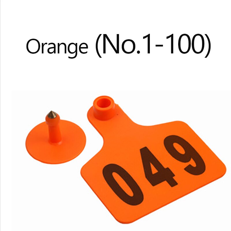 Varken Oor Signage Tag Geen. 001-500 Identificatie Cardscopper Hoofd Oorbellen Vee Levert Apparatuur Vee Schapen Kalveren Koe: K