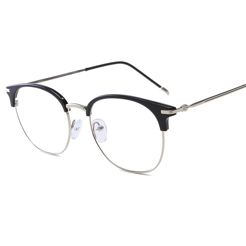 Semi Rimless Computer Glasses Anti Blue Light Eye Glasses Eyeglasses Optical Spectacle Glasses Frame For Women Men