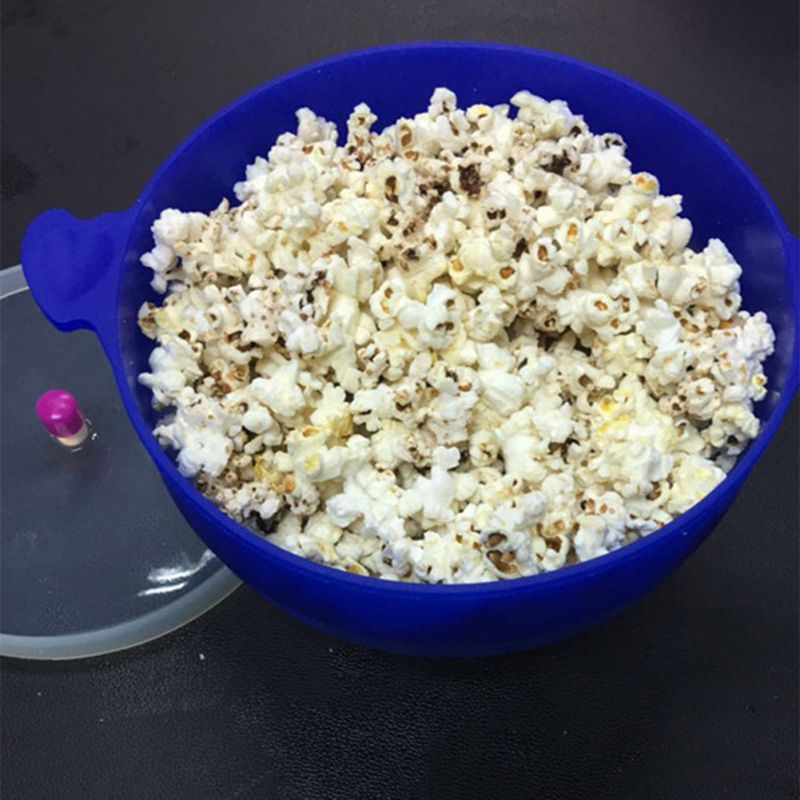 Folding Silicon Microwave Air Popcorn Bowl Kitchen Simple Tool Diy Popcorn Barrel Bowl Machine