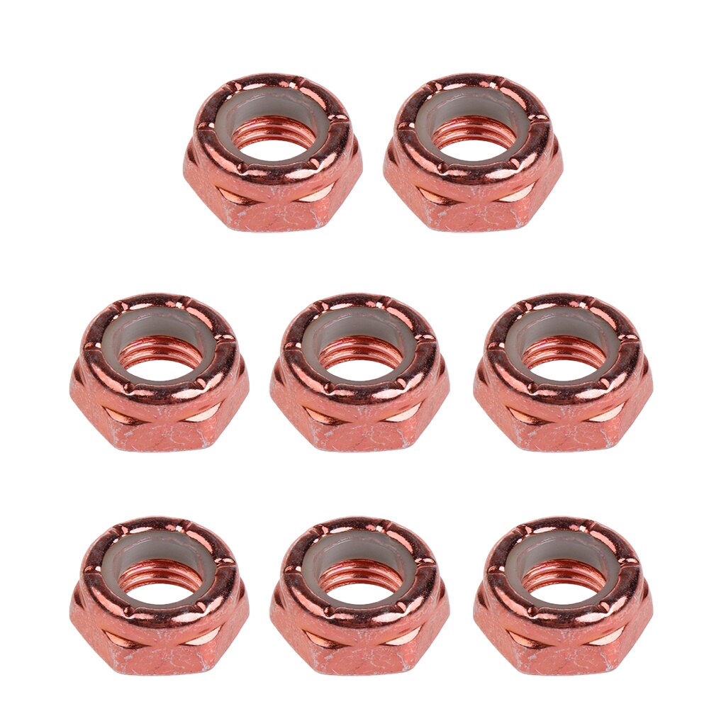 8 stücke Skateboard Lkw Rad Achse Schraube Muttern Longboard Hardware- Zubehör für Männer Frauen Ich bin Freien Skateboard: Schokolade 