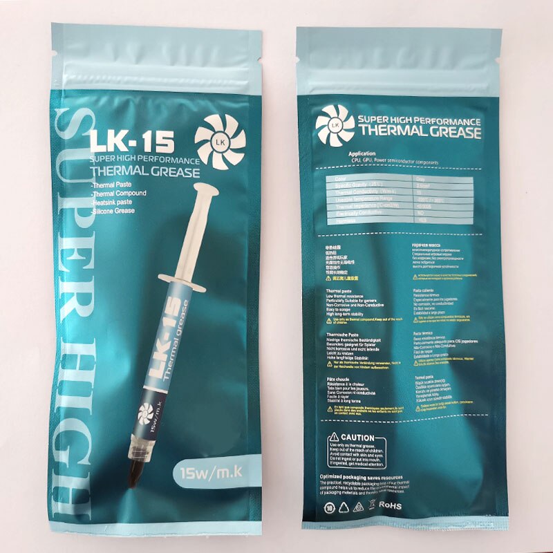 15W/mk LK-15 2g 5g High End Thermal Grease for gaming computers overclock CPU GPU Chipset notebook Cooling Paste