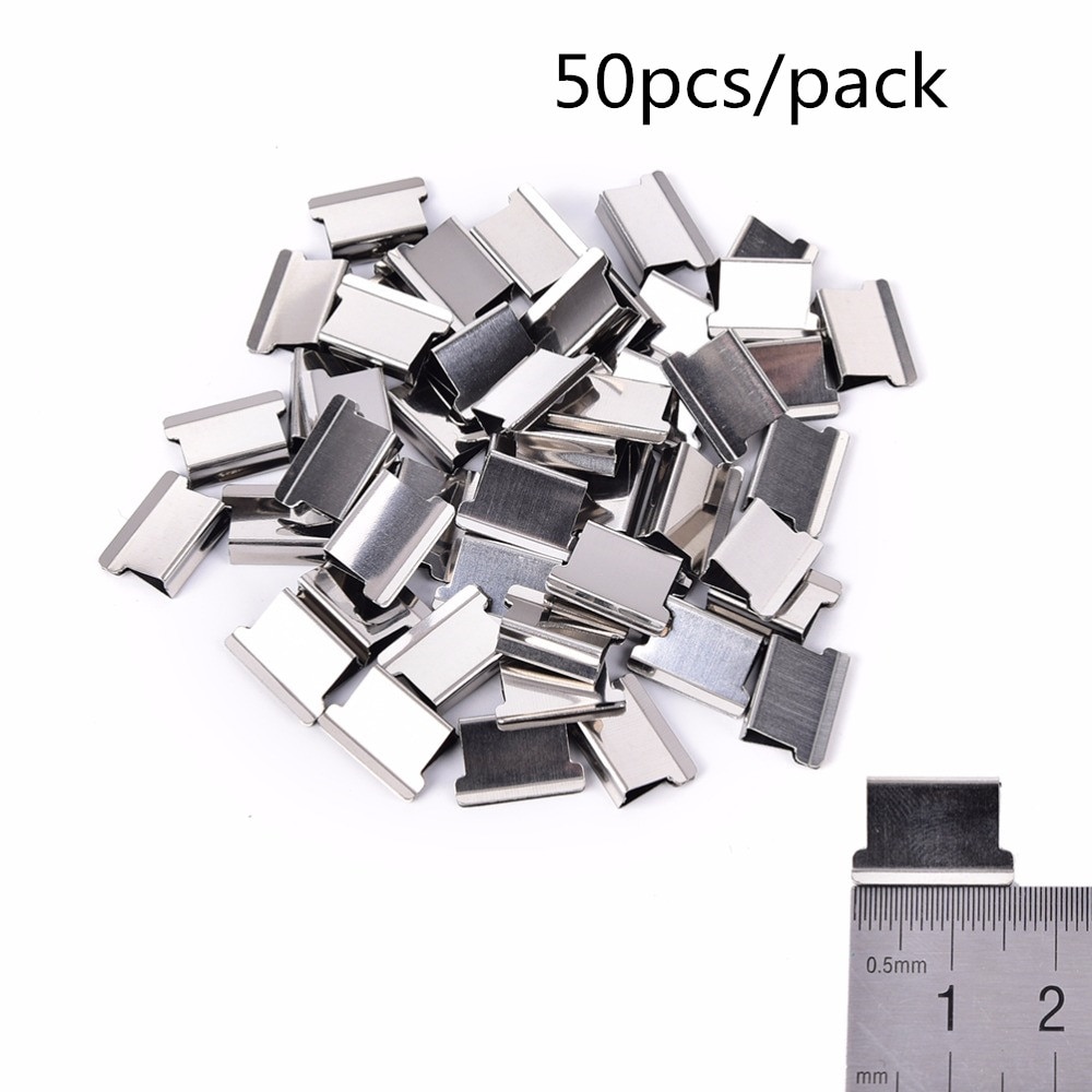 50pcs/pack Mini Metal Paper Clip Paper Document Binder Clips Office Learning Supplies Stationery