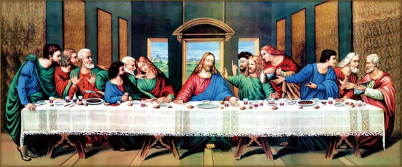 Special Shaped,Diamond Embroidery Painting,Last Supper,Religious,5D Diamond ,Cross Stitch,Wall Decor: Default Title