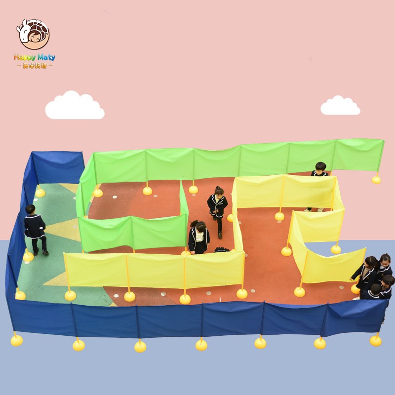 Kinder Outdoor Aktivitäten Spielzeug Bunte Labyrinth Kinder Team spiele Spaß Labyrinth Array Sensorischen Training Ausrüstung Gruppe Spiel Spielzeug