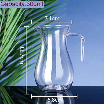 Red Wine Separator Pot PC Acrylic Bar Champagne Beer Whiskey Dispenser Bottle Transparent Kettle Measuring Liquor Drink Barware: 300ml