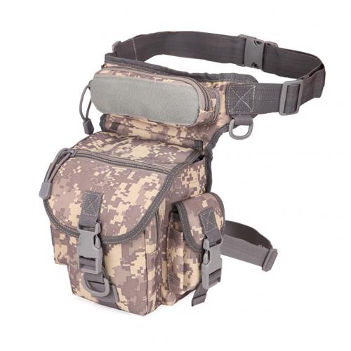 Sport Effen Kleur Camouflage Print Been Tas Hip Riem Taille Rijden Motorfiets Messenger Schoudertassen: Jungle Digital