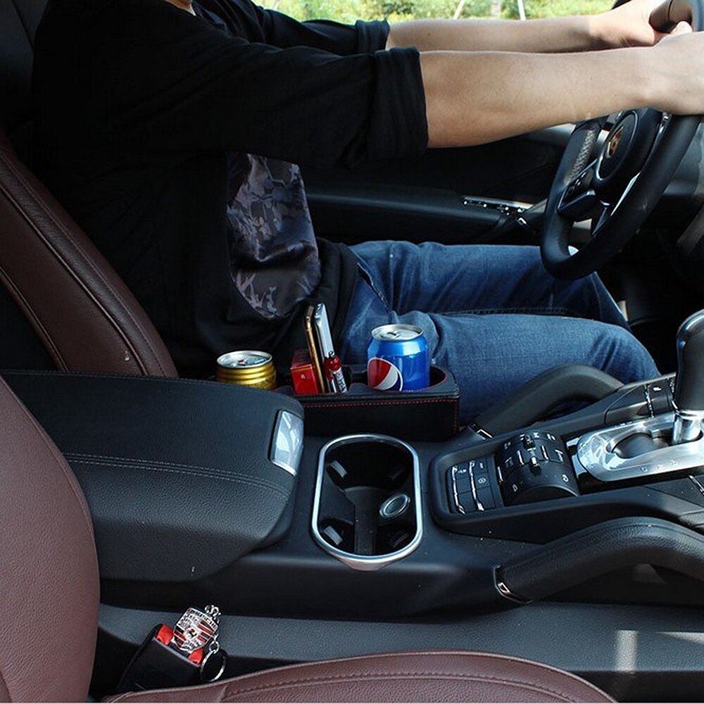 Autostol kopholder auto drikkeholder telefonholder stativ opbevaring af opbevaring oprydning universal multifunktions arrangørboks