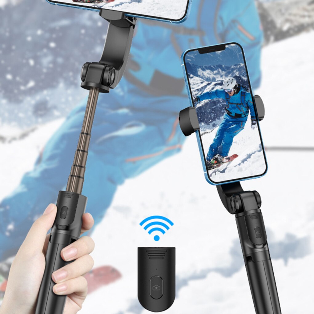 Smartphone Handheld Gimbal Stabilisatoren Selfie Stok Statief Anti-Shake Draadloze Bluetooth Afstandsbediening Uitschuifbare Opvouwbare