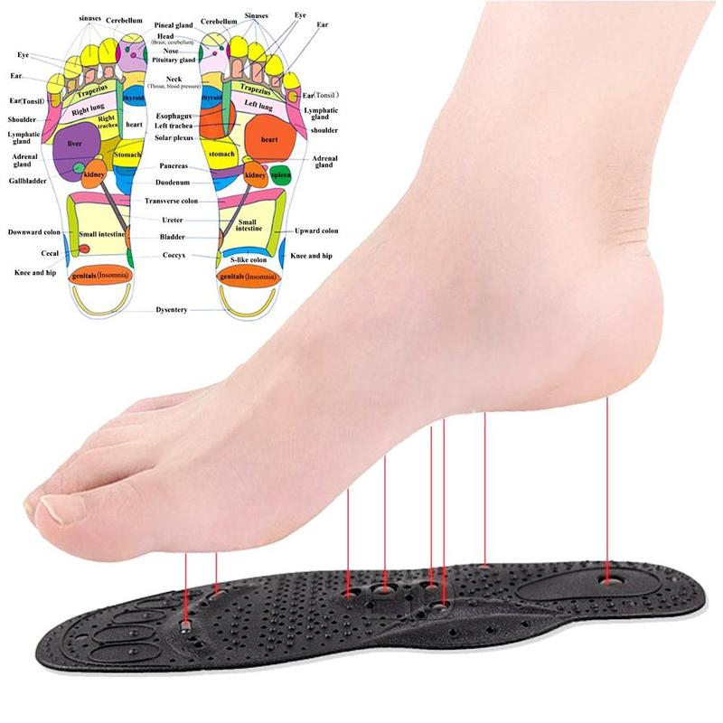 Magnetische Silicone Gel Inlegzolen Gewichtsverlies Therapie Afslanken Schoenen Voet Massage Ondersteuning Acupressuur Therapie Pad Arch Pads Ins I0S1