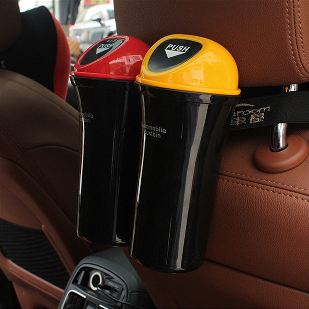 Car Trash Mini Auto Car Dustbin Rubbish Trash Can Garbage Box Case Holder Bin Storage accesorios para auto yaris