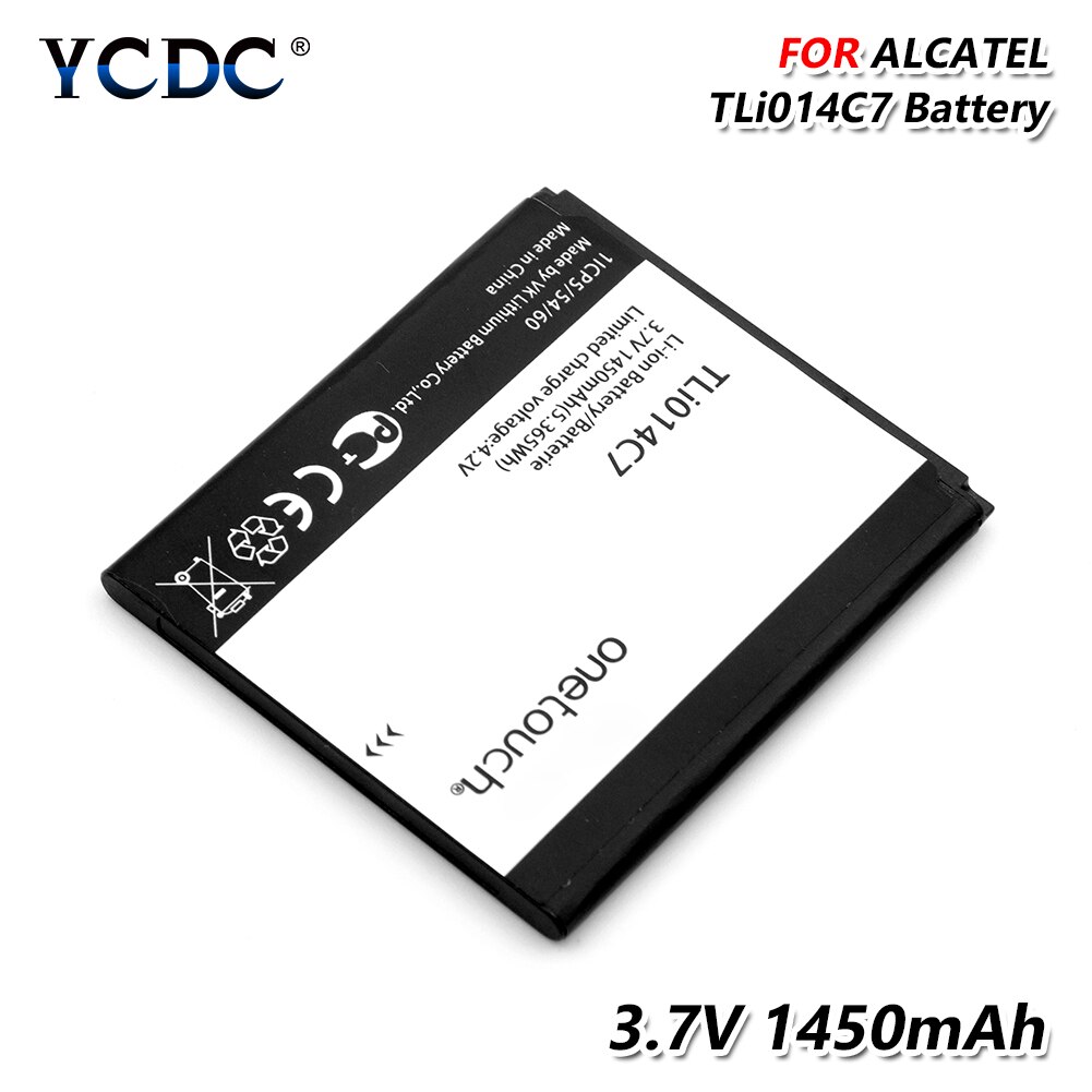 Original TLi014C7 TLi-014C7 batería para 4024D 4024X4,0 "3,7 V 1450mAh TLi 014C7 Alcatel OneTouch Pixi primero