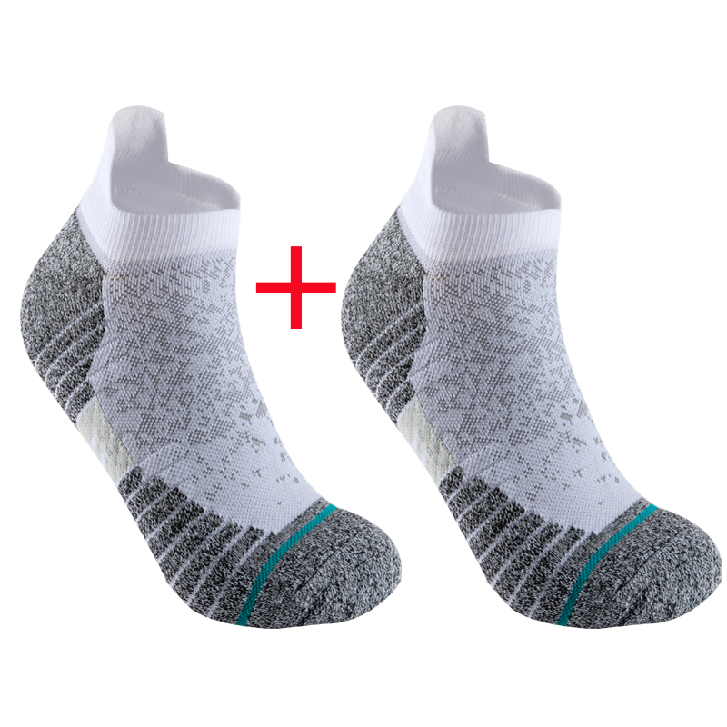 2 Pairs Bike Socks Men Nurse Compression Cycling For Women Mtb Guard Socks Stockings Sport Grip Barre Socks Invisible socks: Clear