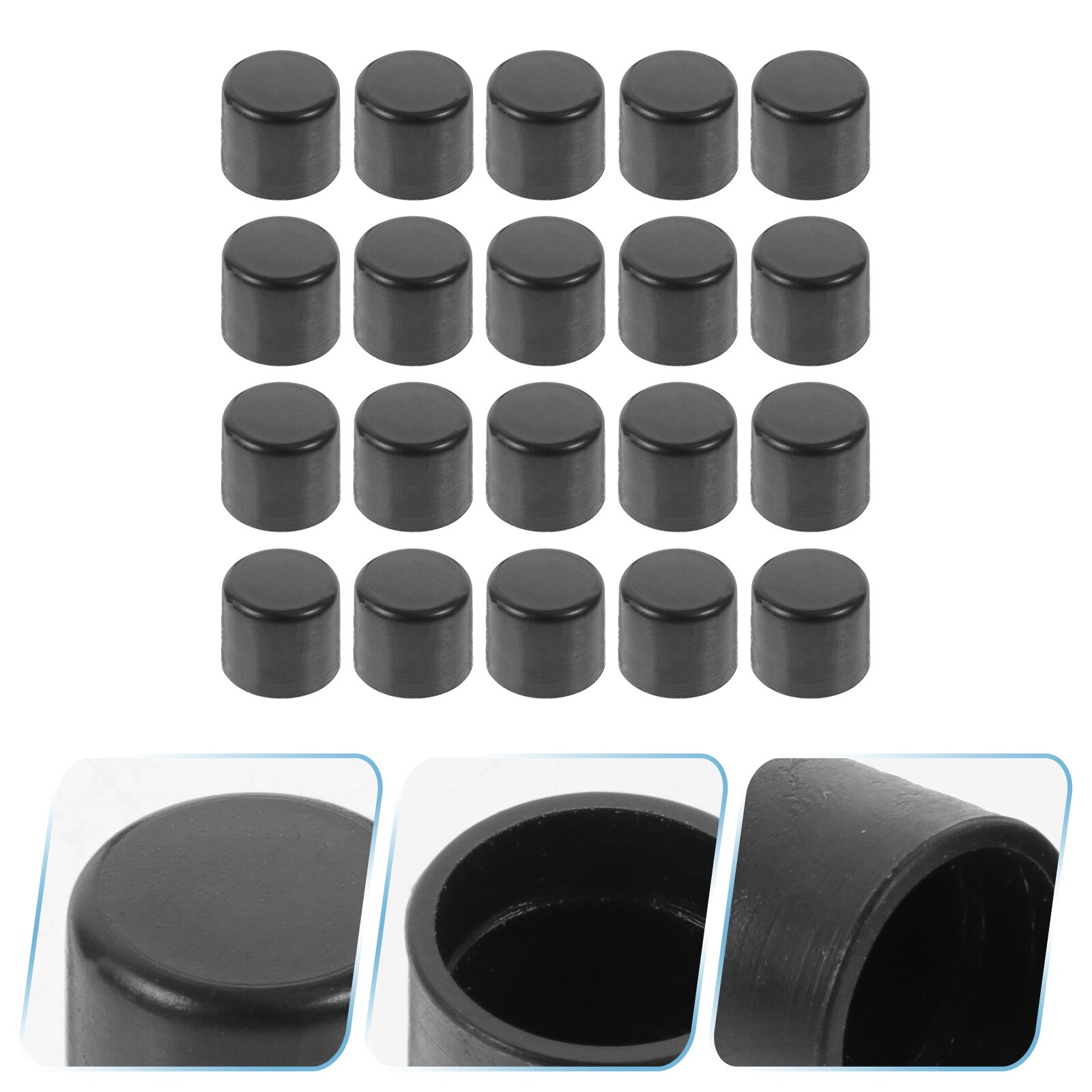 20PCS Plastic Foosball Table Rod Universal End Caps Replacement Covers