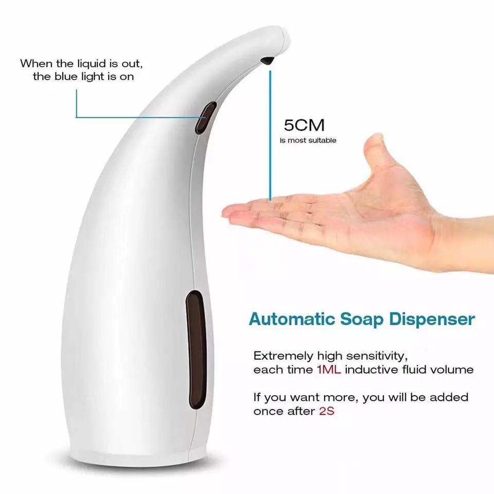 Distributeur automatique de désinfectant pour les mains, Gel à capteur sans contact, distributeur de mousse de savon liquide pour salle de bains et cuisine