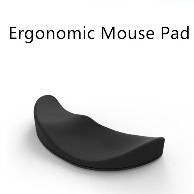 1pc ergonômico mouse pad gel de silicone antiderrapante streamline apoio de pulso tapete mousepad computador para mesa de escritório esteira