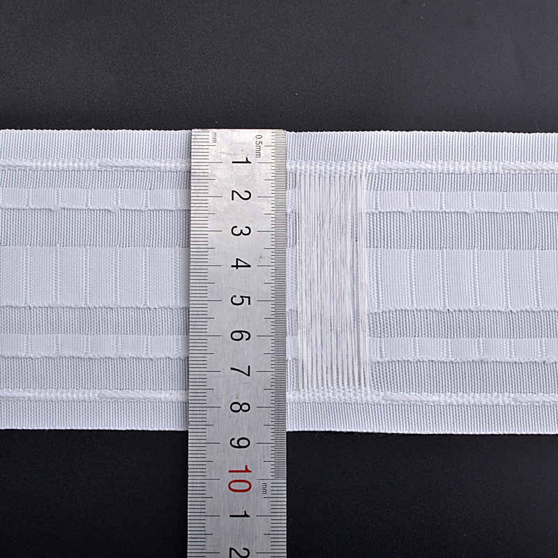 White Curtain Tape Belt for Rod Pocket Hook Polyester Multi-function Curtain Webbing Drawstring Pleat Tape Accessories