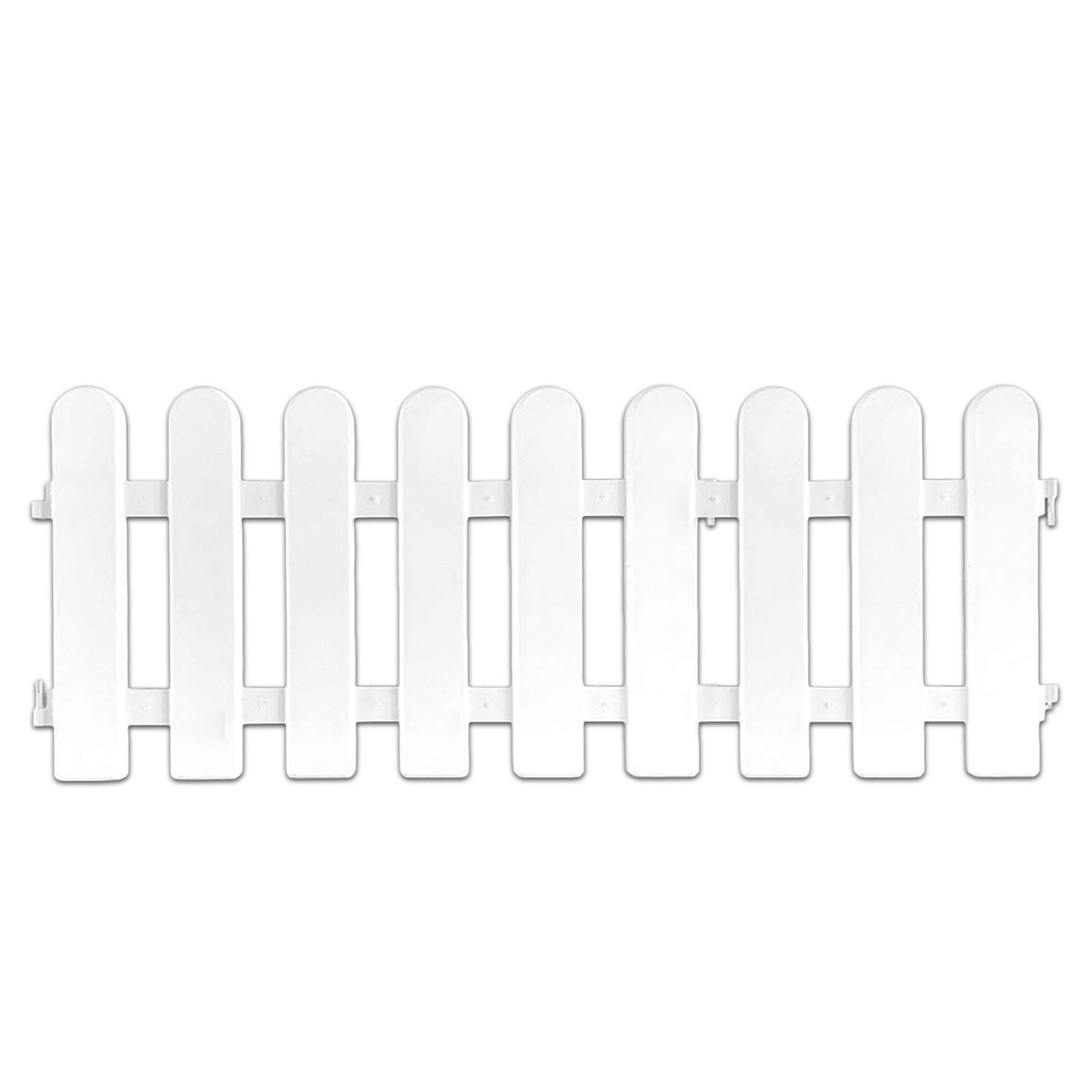 Outdoor Garden Fence DIY Picket Fence Easy To Install Plant Flower Potted Landscape White Garden Decor: White 50x20cm